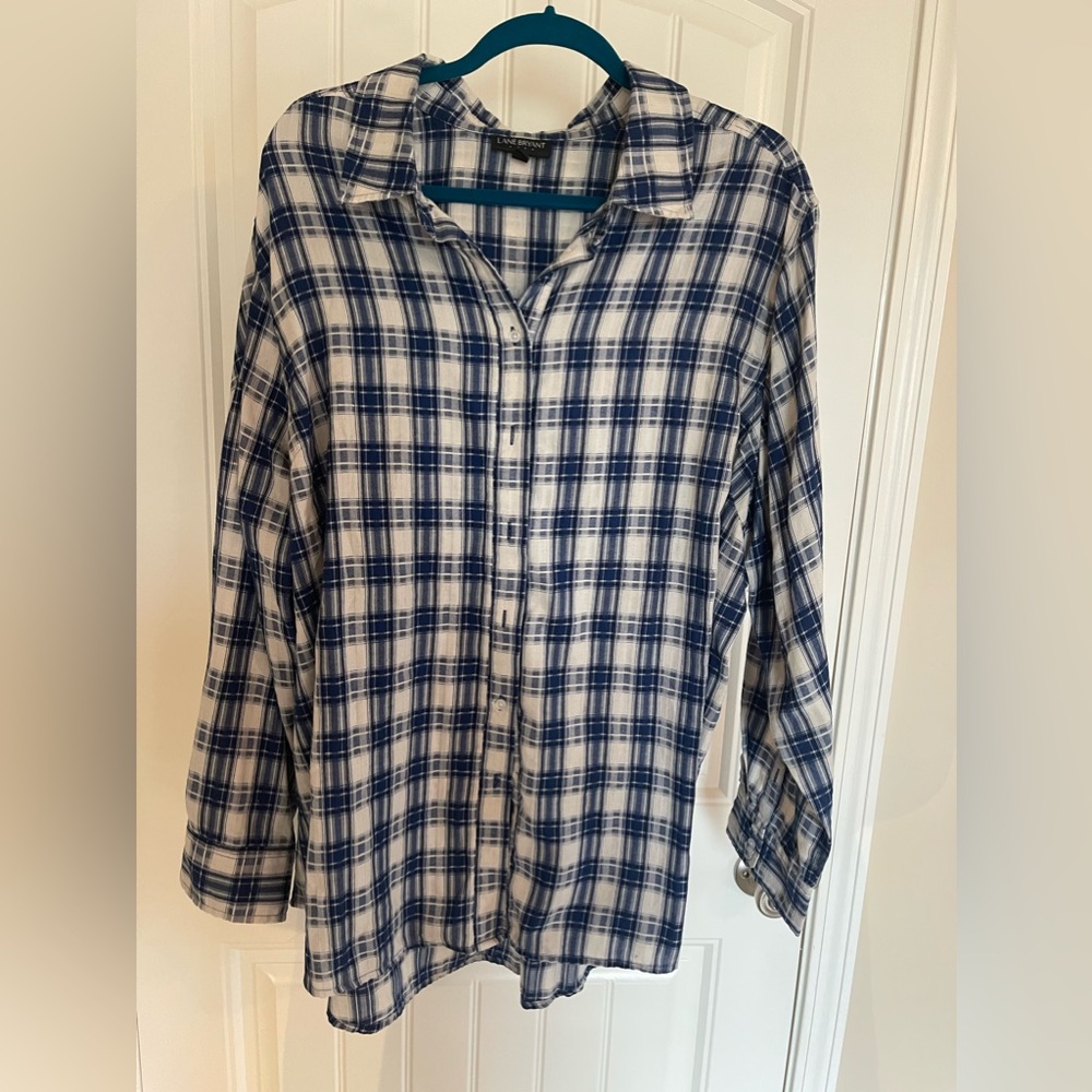 Lane Bryant size 26 button down shirt
